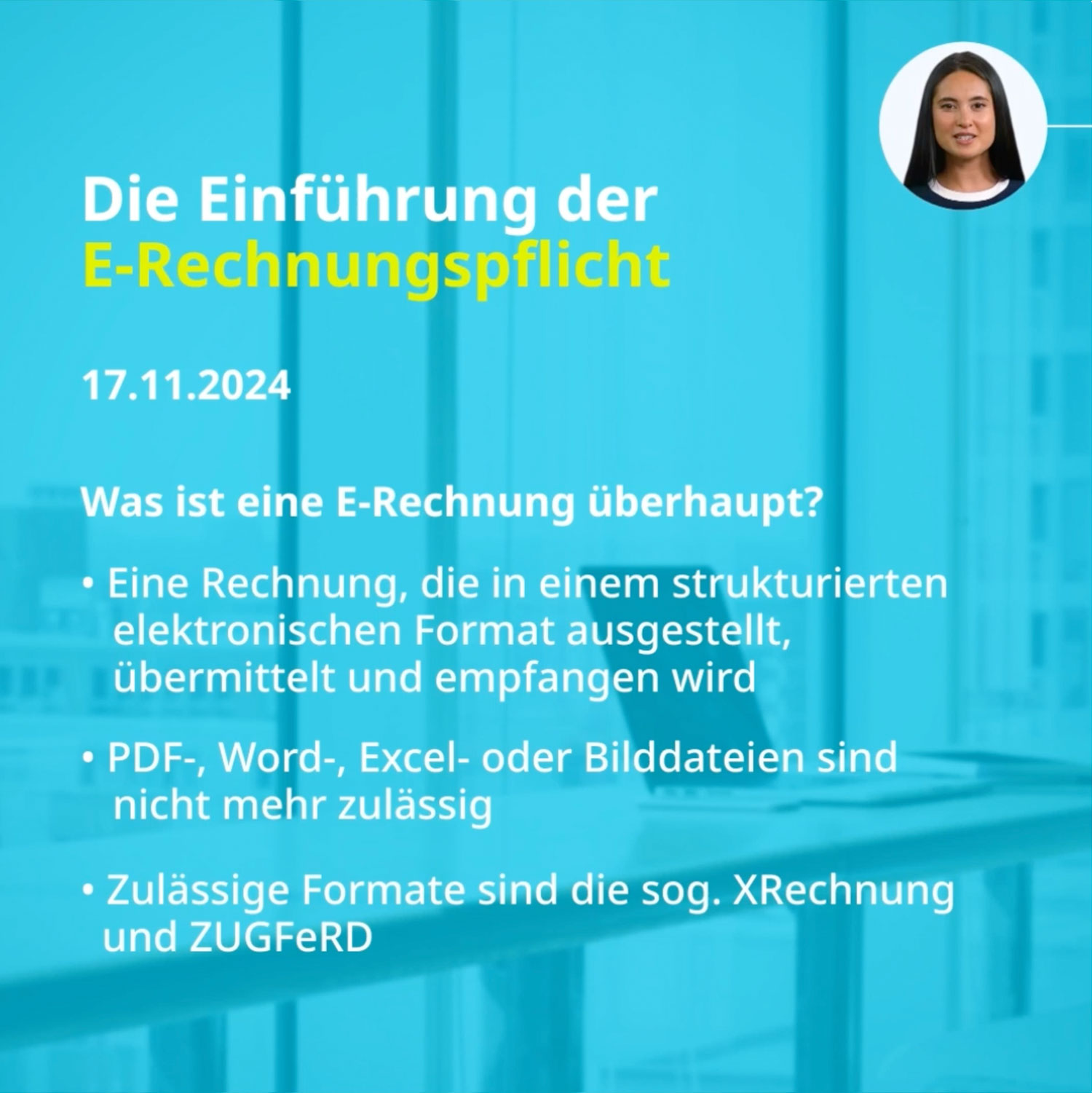 Anna informiert – Die E-Rechnung